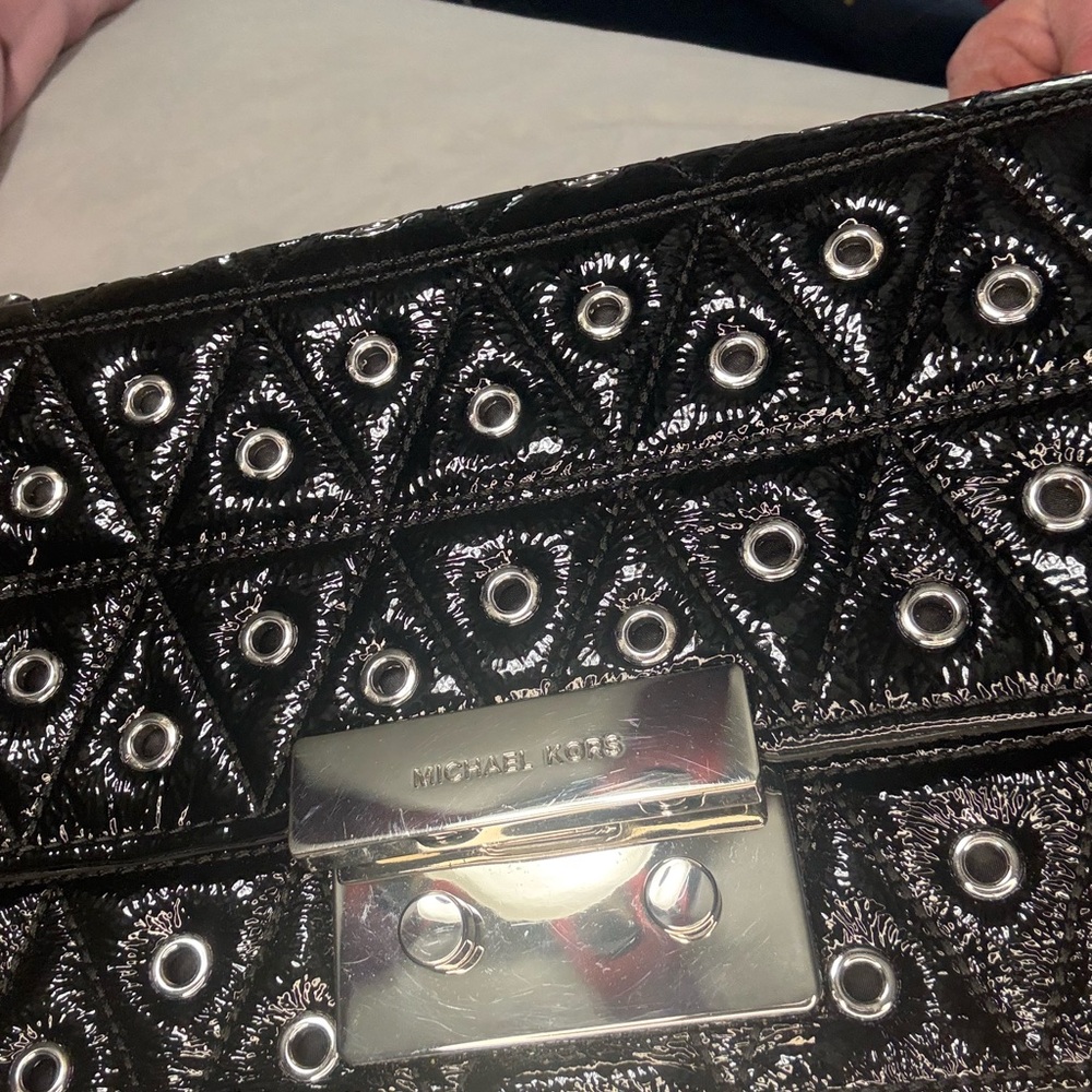 Michael Kors Black and Silver Women's Bag - Picture 10 of 14